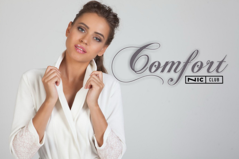 1501  Халат женский Comfort молочный