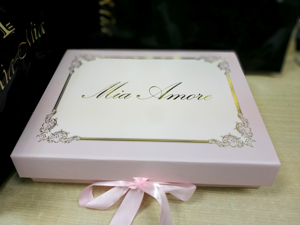 Подарочная коробка "Mia Amore" розовая