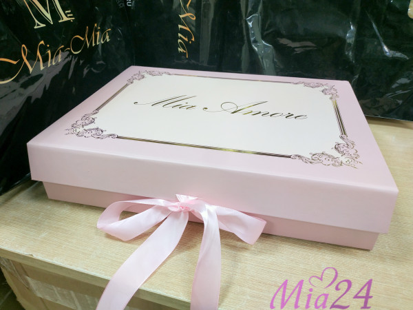 Подарочная коробка "Mia Amore" розовая