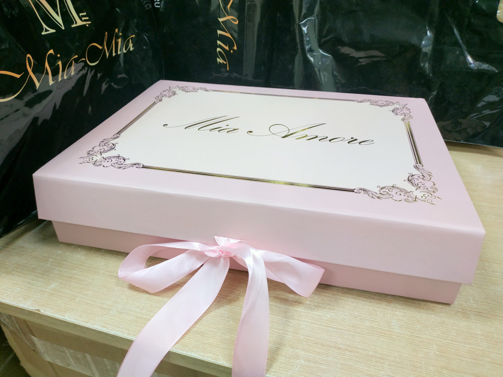 Подарочная коробка "Mia Amore" розовая