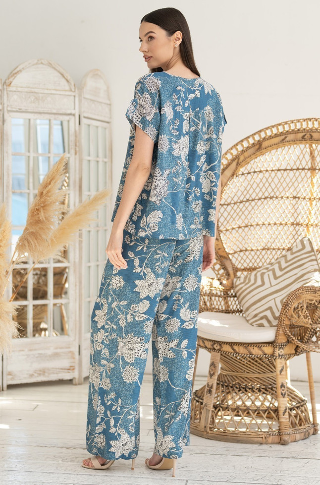 Комплект женский из вискозы топ+брюки Mia-Amore "Cassia" 5256