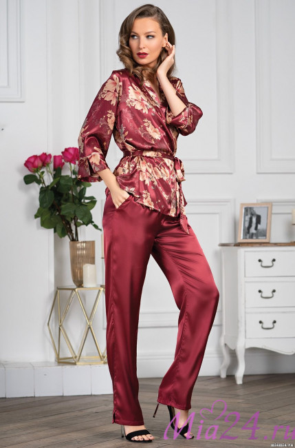 Комплект-тройка домашний женский Mia-Amore "Burgundia" 3626 Комплект-тройка домашний женский Mia-Amore "Burgundia" 3626
