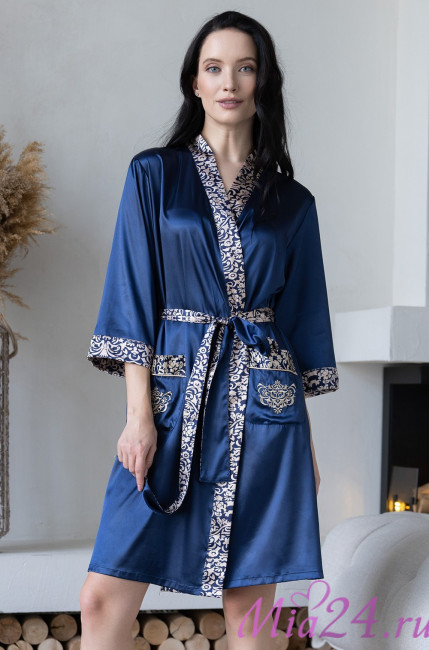 Халат женский атласный Mia-Amore "Visantia" 9333 Халат женский атласный Mia-Amore "Visantia" 9333