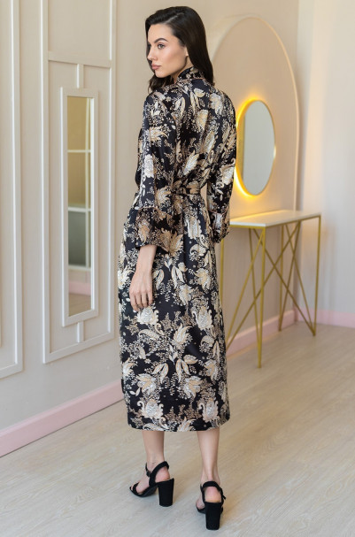 Халат длинный шелковый Mia-Amore "Yasmina" 3989