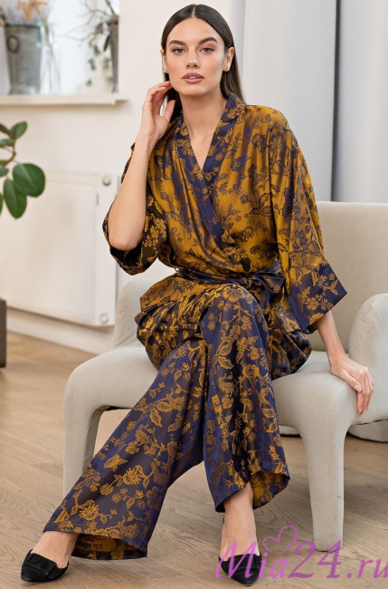 Комплект домашний женский из шелка Mia-Amore "Chameleon" 4056