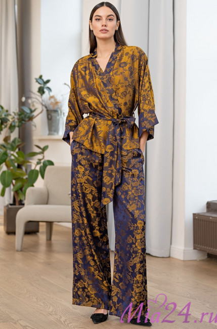 Комплект домашний женский из шелка Mia-Amore "Chameleon" 4056