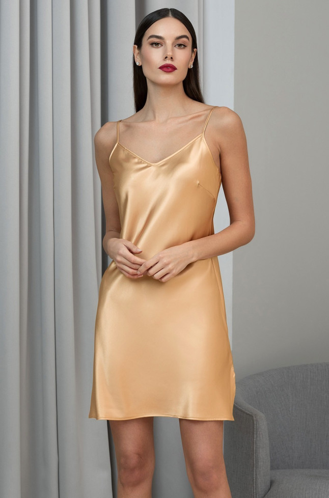 Сорочка женская шелковая Mia-Amore "Jardin" 4020 золотой