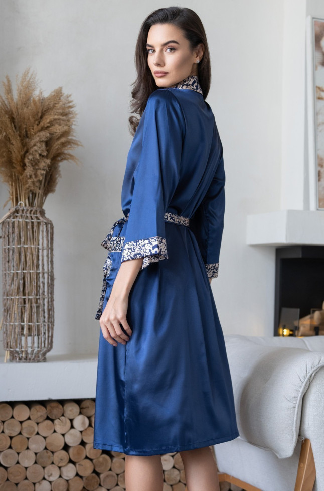  Халат длинный женский атласный Mia-Amore "Visantia" 9339