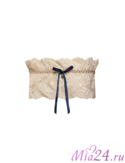 Кружевная свадебная подвязка Sielei " Pure love" 1980 бежевый