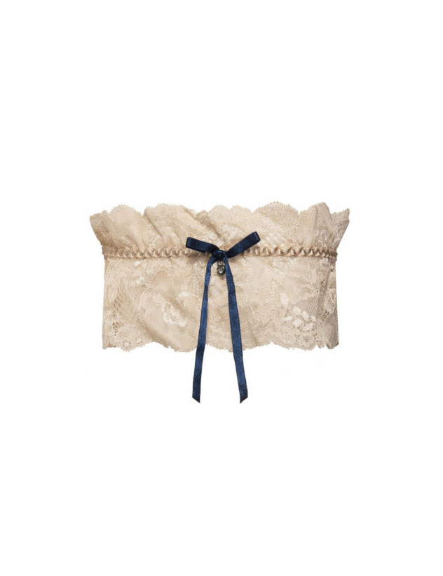 Кружевная свадебная подвязка Sielei " Pure love" 1980 бежевый