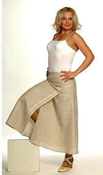 Юбка женская из льна Серебряная Ладья "Олеся"