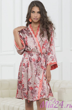 Халат шелковый Mia-Amore "Shafran" 5923