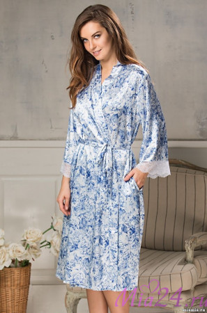 Халат длинный шелковый Mia-Amore "Brigitte" 5989