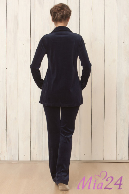 1401 Костюм из велюра Enjoy синий