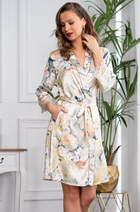 Халат шелковый Mia-Amore "Lucianna" 3533