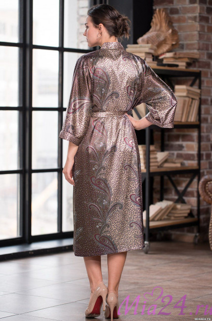 Халат длинный шелковый Mia-Amore "Mokka" 3329 Халат длинный шелковый Mia-Amore "Mokka" 3329