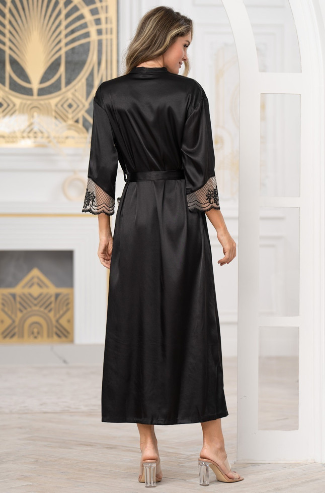 Халат длинный женский шелковый Mia-Amore "Regina"  3909 