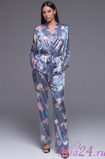 Комплект-тройка домашний шелковый Mia-Amore "Henrietta" 3751