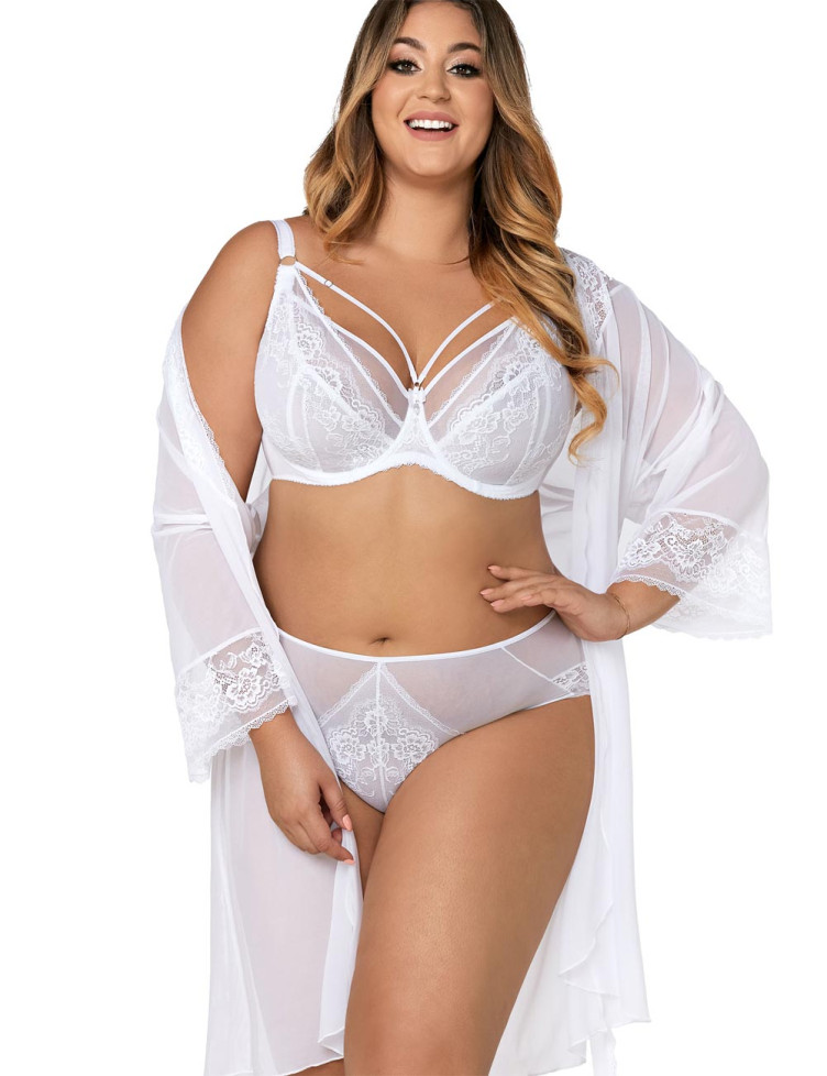 Прозрачные трусы-слип AVA 1824 белый