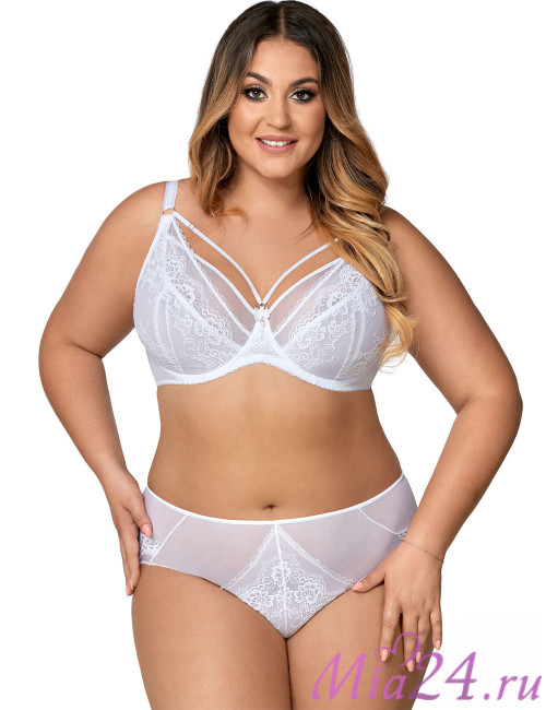 Прозрачные трусы-слип AVA 1824 белый Прозрачные трусы-слип AVA 1824 белый