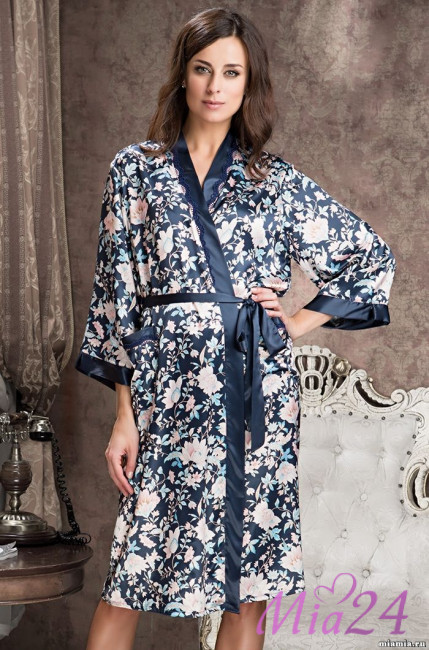 Халат длинный шелковый Mia-Amore "Emilia" 5969 Халат длинный шелковый Mia-Amore "Emilia" 5969