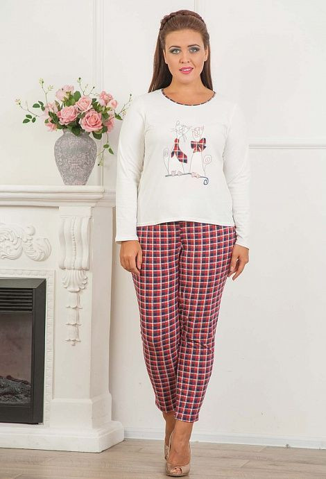 387 Пижама женская "Cleo" красный