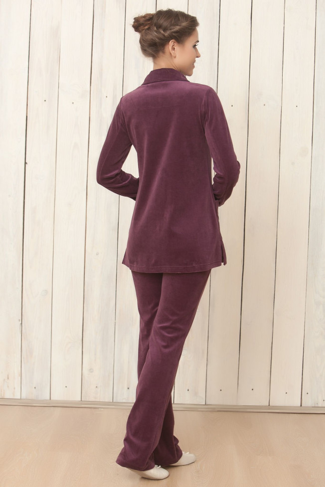 1401 Костюм из велюра Enjoy сиреневый