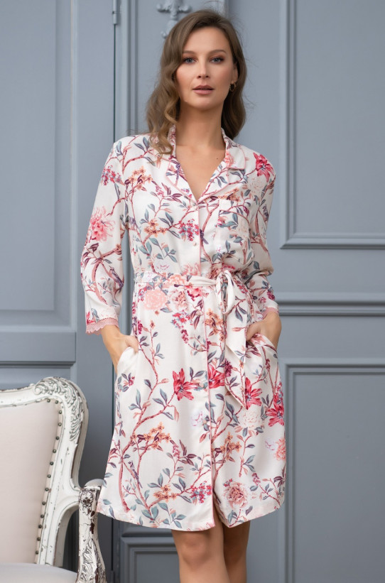  Халат на пуговицах женский Mia-Mella "Paradise" 6407