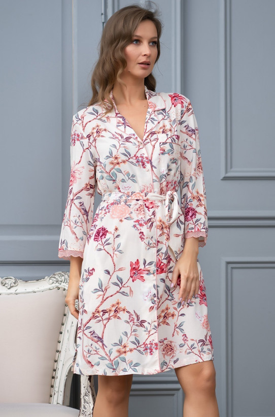  Халат на пуговицах женский Mia-Mella "Paradise" 6407