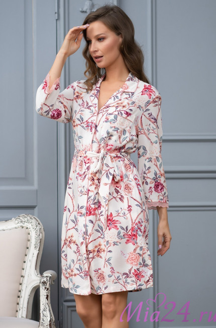  Халат на пуговицах женский Mia-Mella "Paradise" 6407