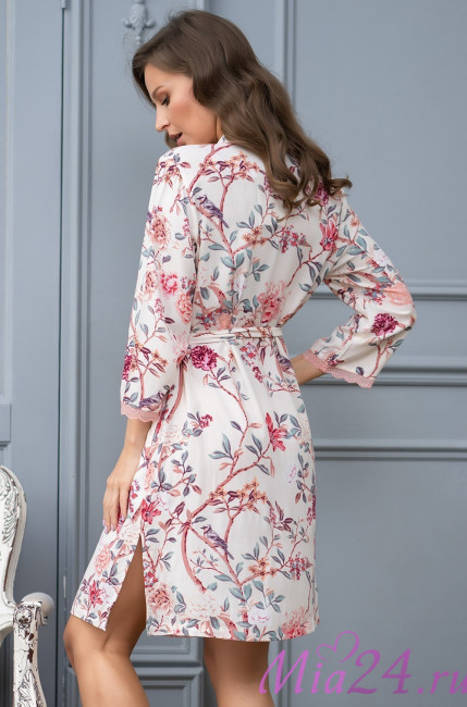  Халат на пуговицах женский Mia-Mella "Paradise" 6407