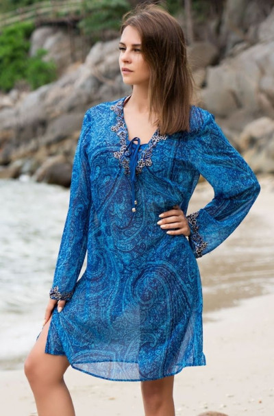 Туника пляжная из шифона Mia-Amore "Piviera" 8254