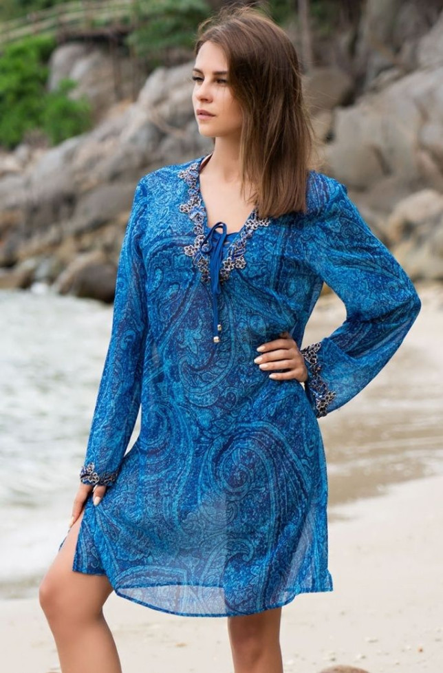 Туника пляжная из шифона Mia-Amore "Piviera" 8254