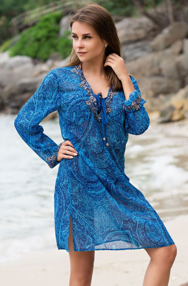 Туника пляжная из шифона Mia-Amore "Piviera" 8254