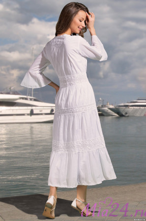Платье пляжное длинное из хлопка Mia-Amore "Santa-Monica" 6888