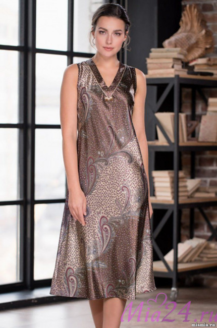 Сорочка длинная шелковая Mia-Amore "Mokka" 3325 Сорочка длинная шелковая Mia-Amore "Mokka" 3325