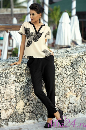 Комплект женский домашний из крепа Mia-Mia "Civetta" 17166