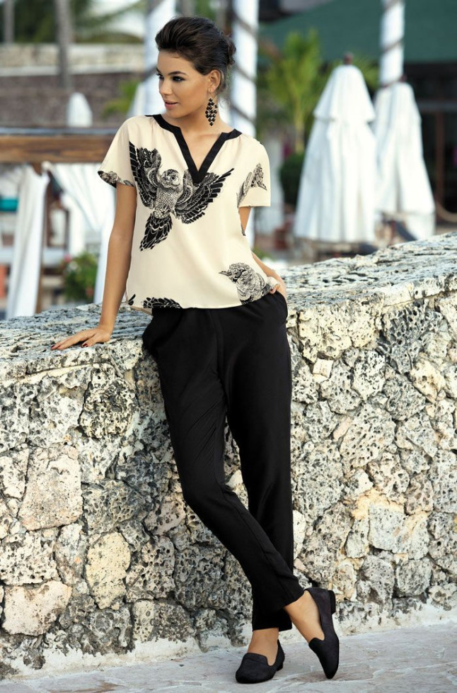 Комплект женский домашний из крепа Mia-Mia "Civetta" 17166