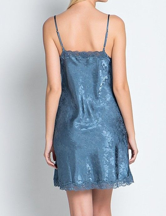 Сорочка женская из жаккарда Mia-Mia "Anabel" 17110 серо-голубой