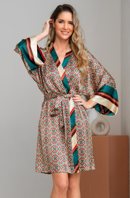 Халат женский шелковый Mia-Amore "Brianna" 4333