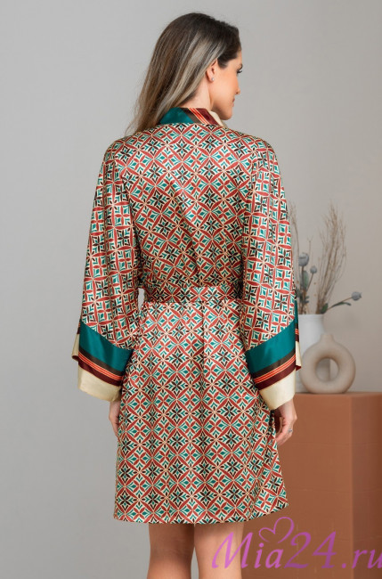 Халат женский шелковый Mia-Amore "Brianna" 4333