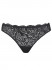 Кружевные трусы-бразильяна Lormar "Frizzante" черный  