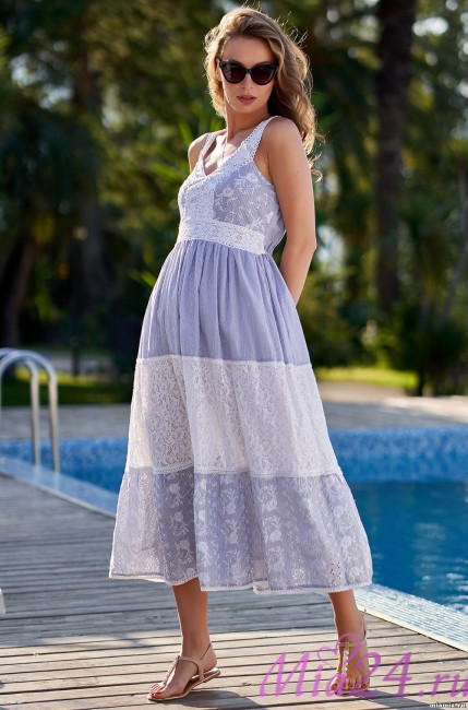 Длинный сарафан из хлопка Mia-Amore "Dominicana" 1409 Длинный сарафан из хлопка Mia-Amore "Dominicana" 1409