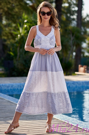 Длинный сарафан из хлопка Mia-Amore "Dominicana" 1409 Длинный сарафан из хлопка Mia-Amore "Dominicana" 1409