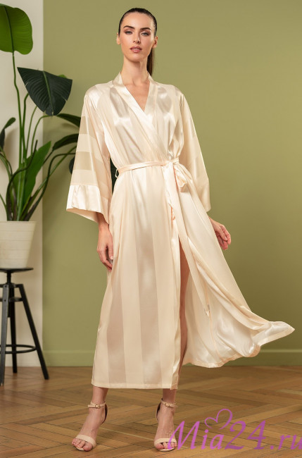Халат длинный женский Mia-Amore "Ilona" 7549 шампань Халат длинный женский Mia-Amore "Ilona" 7549 шампань