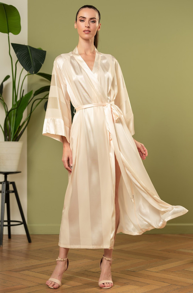 Халат длинный женский Mia-Amore "Ilona"(Илона) 7549 шампань