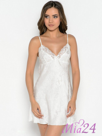 Сорочка шелковая Mia-Mia "Amely" 5701 белый