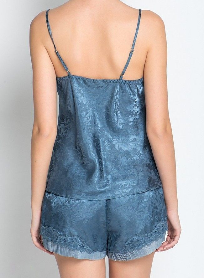 Пижама женская из жаккарда Mia-Mia "Anabel" 17112 серо-голубой