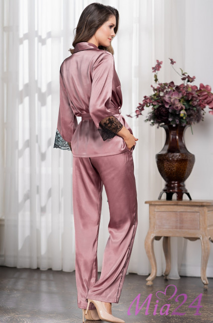 Комплект-тройка домашний шелковый Mia-Amore "Olivia" 3645 античная роза Комплект-тройка домашний шелковый Mia-Amore "Olivia" 3645 античная роза