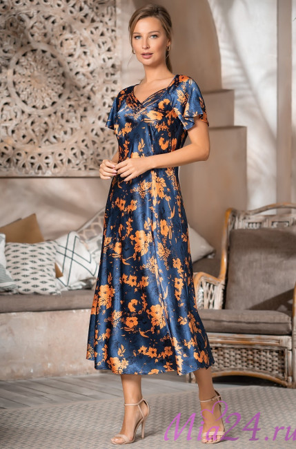 Сорочка длинная шелковая Mia-Amore "Qiara" 3828 Сорочка длинная шелковая Mia-Amore "Qiara" 3828